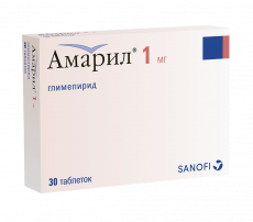 Амарил 1 мг N30 таблетки