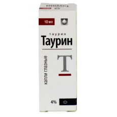 Таурин 4% 10 мл капли глазные