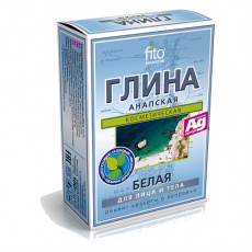 Фитокосметик Анапская сухая белая глина для лица и тела 100 г