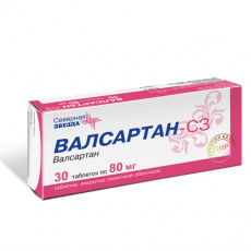Валсартан-СЗ таб. п.п.о. 80мг №30