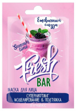 Маска д/лица fresh bar ежевичный смузи суперлифтинг моделиров и подтяжка 12мл