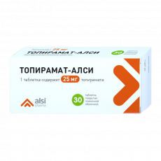 Топирамат-Алси таб. п.п.о. 25мг №30