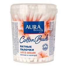 Ватные палочки Аура №100  (пл стакан)