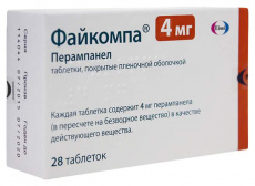 Файкомпа таб. п.п.о. 4мг №28
