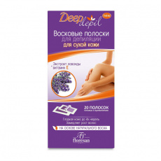 Флоресан полоски восковые д/депиляции д/бикини лаванда №20