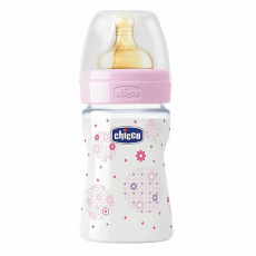 Чикко/chicco бутылочка 150мл well being girl соска латекс 0+мес  (310205002/310205117)