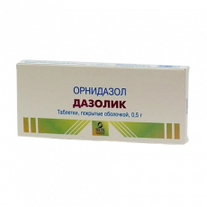 ДАЗОЛИК 500 мг N10 таблетки покрытые оболочкой