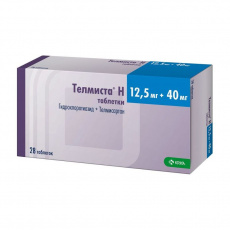 ТЕЛМИСТА Н 12,5мг+40мг N28 таблетки