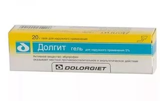 Долгит гель д/наружн. прим. 5% 20г №1