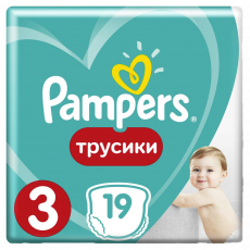 Подгузники-трусики Памперс пантс миди №19  (6-11кг)