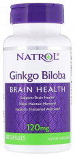 Natrol капс. гинкго билоба №60