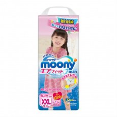 Подгузники-трусики Муни/Moony man д/девочек XXL №26  (13-25кг)