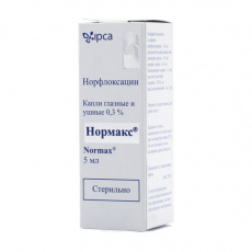 Нормакс 0,3% 5 мл капли глазные/ушные
