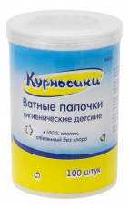 МД Курносики ватные палочки N100 пластик  (40053/4353)