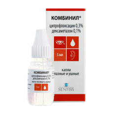 Комбинил капли глазные и ушные 5 мл