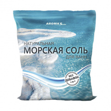 Соль морская д/ванн натуральная б/добавок 1кг пакет