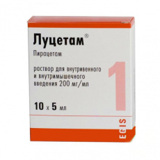 Луцетам р-р в/в и в/м 200мг/мл 5мл №10