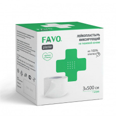 Пластырь фиксирующий фаво/favo ткан 3х500см