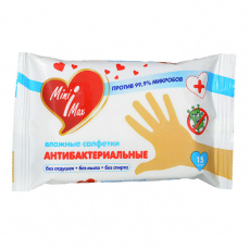 Салфетки влажные минимакс антибактериальные N15