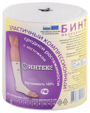 Интекс Бинт эластичный с застежкой СР 10х400 см