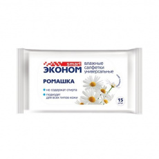 Салфетки влажные смарт эконом ромашка №15