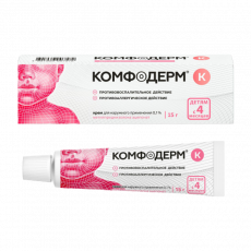 Комфодерм К 0,1% 15 г крем для наружного применения