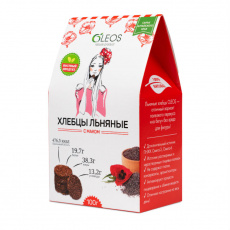 Хлебцы льняные с маком 100г