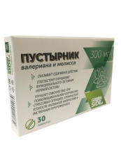 Пустырник валериана и мелисса таб. 300мг №30