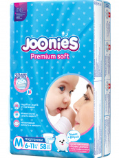 Подгузники Джунис/joonies M №58  (6-11кг)