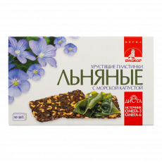 Пластинки льняные хрустящие морская капуста 3,5г №30