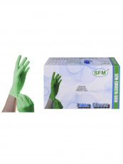Перчатки смотровые нестер мята S (6-7) мален №100  (опуд зеленые)