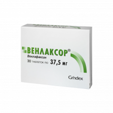 Венлаксор 37,5 мг N30 таблетки