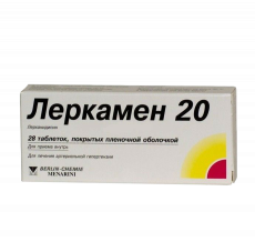 Леркамен 20 мг N28 таблетки