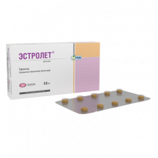 Эстролет таб. п.п.о. 2,5мг №30