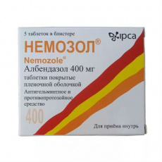 Немозол 400 мг N5 таблетки жевательные