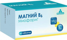 Магний В6 миофарм таб. 750мг №60
