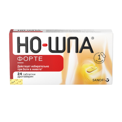 Но-шпа форте 80 мг N24 таблетки