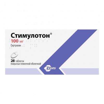 Стимулотон таб. п.п.о. 100мг №28