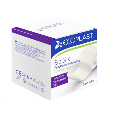 Пластырь Ecoplast фикс текстил ecosilk 5x5см
