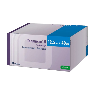 Телмиста Н таб. 12,5мг+40мг №84
