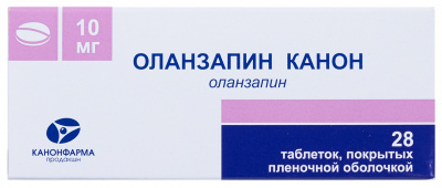 Оланзапин Канон таб. п.п.о. 10мг №28