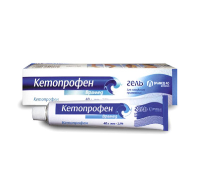 Кетопрофен гель 2,5% 40г