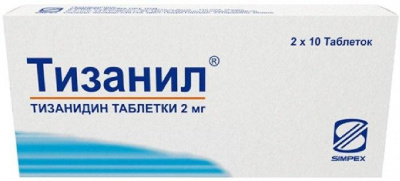 Тизанил таб. 2мг №20