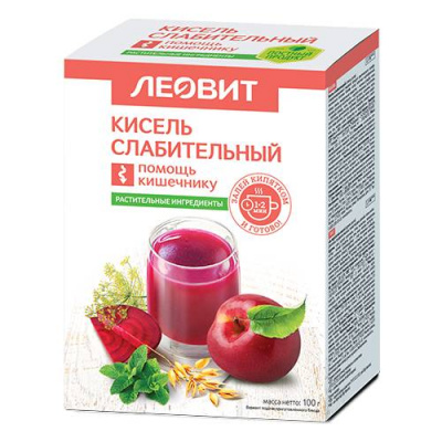 Леовит БиоИнновации Кисель Слабительный 20 г N5 пакеты