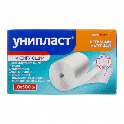 Пластырь Унипласт 10х500см  (фиксирующий на нетканой сетчатой основе)