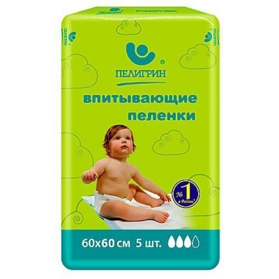 Пеленки впитывающие здравсервис 60х60 №5
