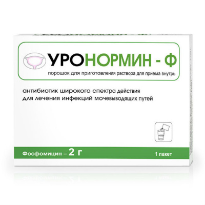 УРОНОРМИН-Ф 2г N1 порошок для приготовления раствора для приема внутрь