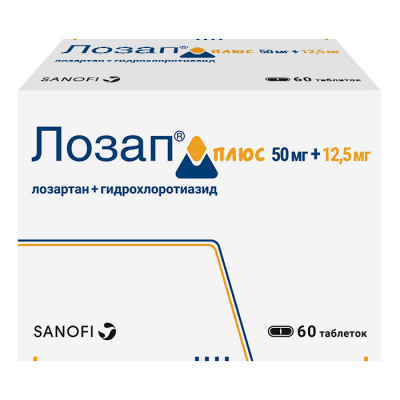 Лозап Плюс N60 таблетки