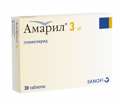 Амарил 3 мг N30 таблетки