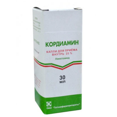 Кордиамин 25% 25 мл капли для приема внутрь